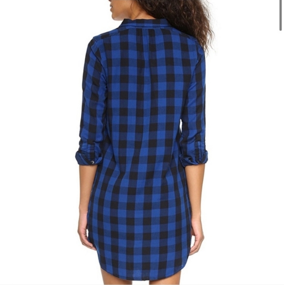 Madewell Jane Plaid Flannel Shirt Dress XS - Picture 3 of 11
